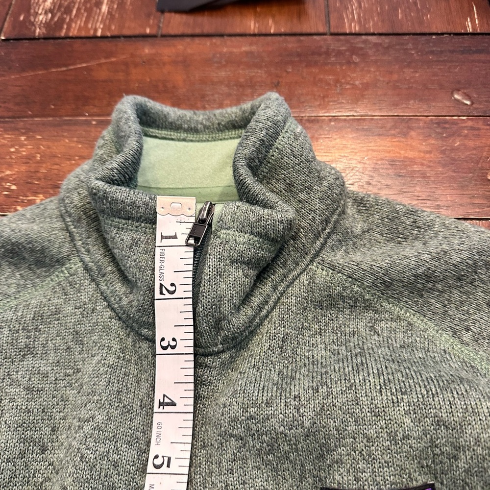 Patagonia Olive Full-Zip Fleece Jacket Size Medium - Picture 9 of 13